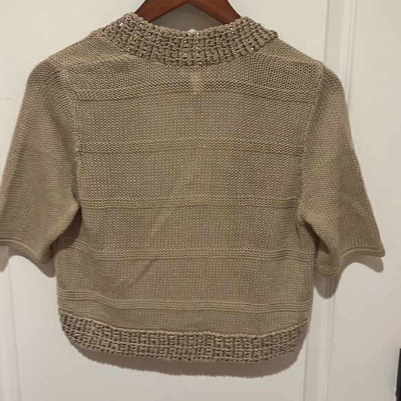 New Chicos Gemstone Shrug Cardigan Sweater Stone - Picture 5 of 6